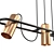 Vele Luce Hanging Light 3 Bulbs 3D model small image 3