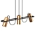 Vele Luce Hanging Light 3 Bulbs 3D model small image 7