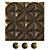 Textured Polystyrene Antique Ceiling Tiles 3D model small image 1