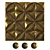 Textured Polystyrene Antique Ceiling Tiles 3D model small image 3