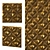 Textured Polystyrene Antique Ceiling Tiles 3D model small image 6