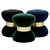 Elegant Velvet Ottoman Footstool 3D model small image 1