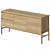 Natural Wood Align Sideboard Display 3D model small image 1