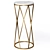 Marble Accent Table by GLASAR 3D model small image 2