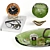 Deluxe Decor Set: Garmin, Vitra, Blu Dot 3D model small image 2