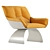 Contemporary Turri Silhouette Armchair 3D model small image 1