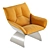 Contemporary Turri Silhouette Armchair 3D model small image 2
