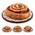 Cinnamon Snail Bun Puff 3D model small image 1