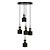 Elegant Chrome Ceiling Light Fixture 3D model small image 1