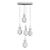 Elegant Chrome Ceiling Light Fixture 3D model small image 2