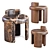 Elegance in Motion: Kafa Stool 3D model small image 1