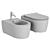 Glam Bidet: Elegant Wall-Hung Fixture 3D model small image 3