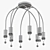 Elegance Illuminated: Vele Luce Chandelier 3D model small image 3