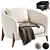 Modern Delray Armchair by West Elm 3D model small image 1