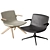 Elegant Dorigo Design Lounge Chair 3D model small image 1