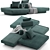 Modern Modular Fabric Sofa Collection 3D model small image 2