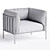 Luxury LOGGIA Armchair: Elegant Design 3D model small image 3