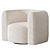 Swivel Hugger Accent Chair 3D model small image 1