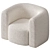 Swivel Hugger Accent Chair 3D model small image 3