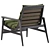 Modern Comfort Poliform Ipanema Chair 3D model small image 2
