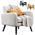  Almeda Upholstered Armchair by Mercury Row 3D model small image 1