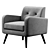  Almeda Upholstered Armchair by Mercury Row 3D model small image 5