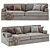 Meridiani James Sofa, Spacious Design 3D model small image 2