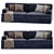 Meridiani James Sofa, Spacious Design 3D model small image 3