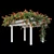 Garden Pergola with Campsis 3D model small image 1