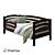 Vesta Sofa-R Bed, 88х206х86 3D model small image 1
