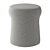 Luxurious Sheepskin Pouf 1756 Fabric 3D model small image 16