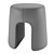 Luxurious Sheepskin Pouf 1756 Fabric 3D model small image 24