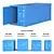 Railway containers models, RAL 5012. 3D model small image 1