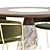 Elegant Dining Set Collection 3D model small image 2