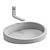 Porcelanosa Almond Inset Washbasin 3D model small image 3