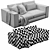 Modern Design Sofa Set 3D Model 3D model small image 5