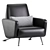 Modern Chic S.K. Armchair by Andrea Bonini 3D model small image 5