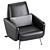 Modern Chic S.K. Armchair by Andrea Bonini 3D model small image 1