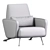 Modern Chic S.K. Armchair by Andrea Bonini 3D model small image 4