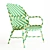 Designer Rattan Armchair 3D Model 3D model small image 2