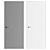 Sleek Interior Door CORTES ALUM 3D model small image 2