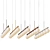 Modern Linear Suspension Lighting Fixture 3D model small image 4
