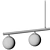 Modern Linear Suspension Lighting Fixture 3D model small image 5