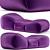 GART DUNE Fabric Spa Bed 3D model small image 2