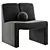 Eichholtz Macintosh Cream Boucle Chair 3D model small image 3