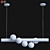 Sleek Glass 5-Light Pendant 3D model small image 5