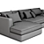 Flexform Barret Chaise Longue 2017 3D model small image 4