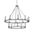 Elegant Middleton Chandelier, Polished Nickel 3D model small image 2