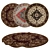Round Rug Set for 3D Rendering 3D model small image 1