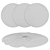 Round Rug Set for 3D Rendering 3D model small image 7